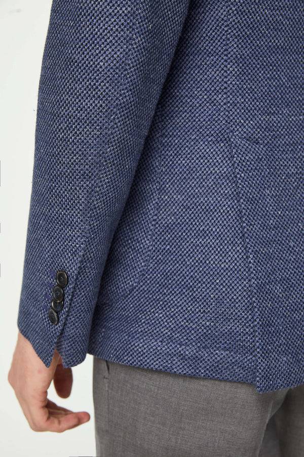 L.B.M. 1911 Giacca JACK in jersey blu denim Giacca JACK in jersey blu denim Vendite Flash