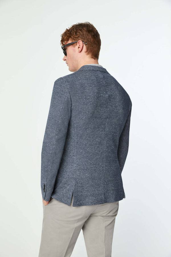 L.B.M. 1911 Giacca JACK in jersey azzurro polvere Giacca JACK in jersey azzurro polvere In Saldo