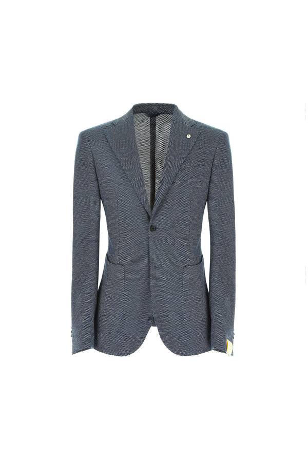 L.B.M. 1911 Giacca JACK in jersey azzurro polvere Giacca JACK in jersey azzurro polvere In Saldo