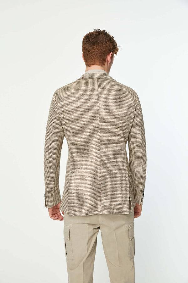 L.B.M. 1911 Giacca JACK in jersey di lino beige Giacca JACK in jersey di lino beige In Linea