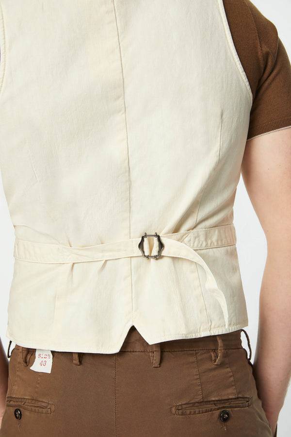 L.B.M. 1911 Gilet MIKE tinto capo bianco avorio Gilet MIKE tinto capo bianco avorio Soddisfazione Garantita