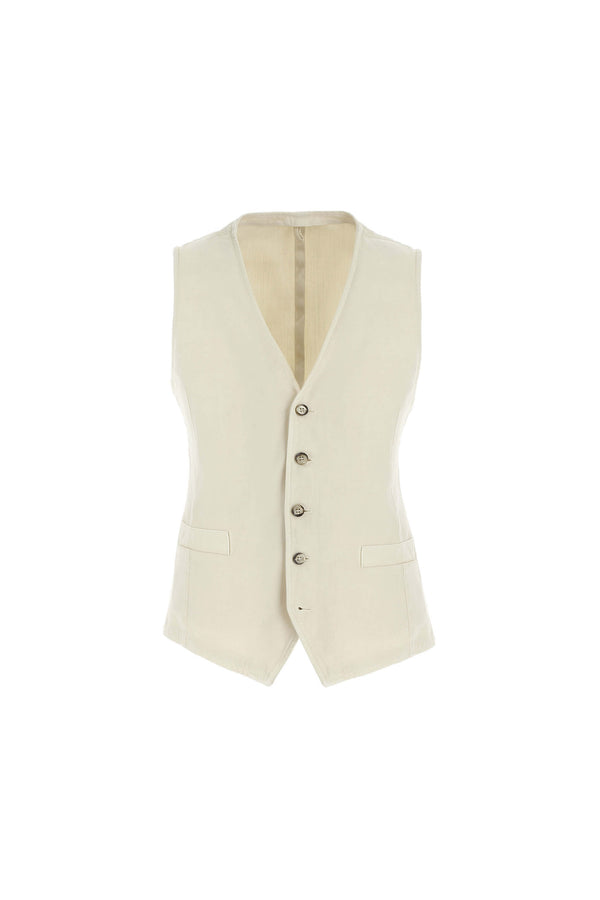 L.B.M. 1911 Gilet MIKE tinto capo bianco avorio Gilet MIKE tinto capo bianco avorio Soddisfazione Garantita