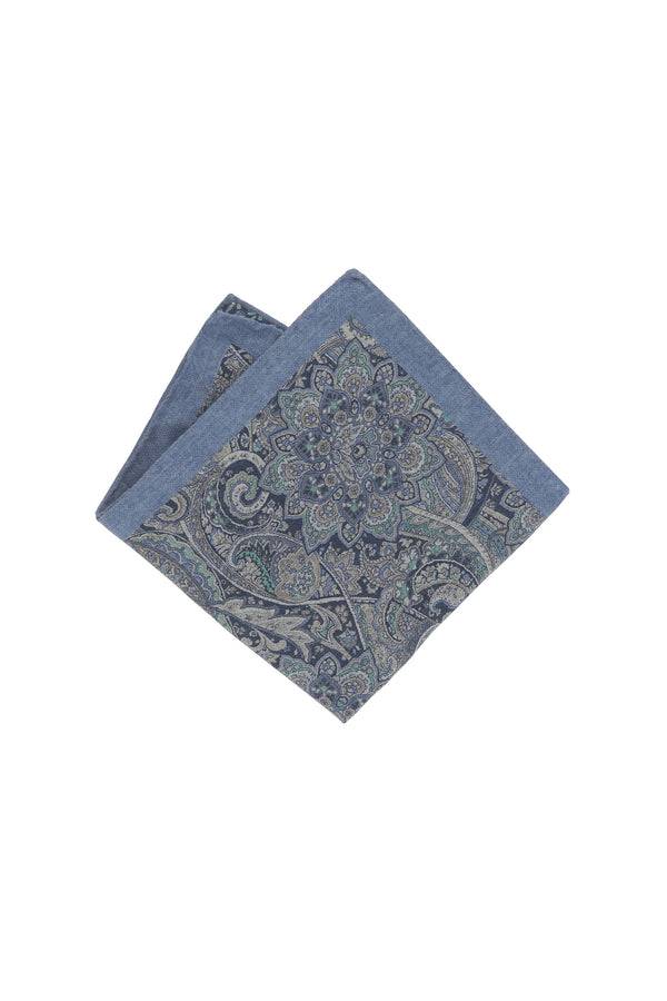 L.B.M. 1911 Pochette azzurra fantasia cashmere Pochette azzurra fantasia cashmere Fino Al -60%