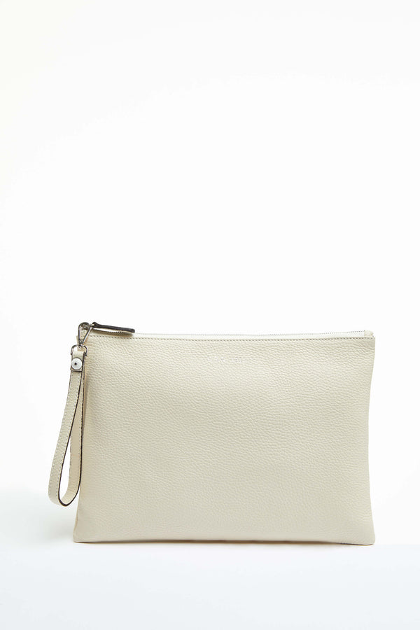 L.B.M. 1911 Pochette in pelle beige Pochette in pelle beige Online