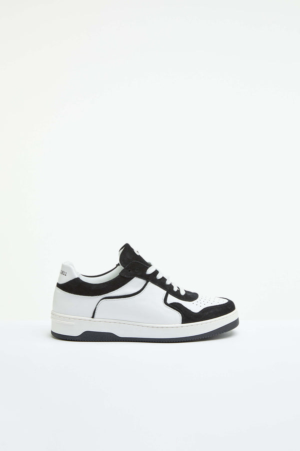 L.B.M. 1911 Sneaker basket bianca con dettagli in contrasto Sneaker basket bianca con dettagli in contrasto I Più Venduti