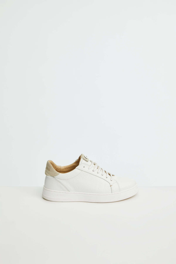 L.B.M. 1911 Sneaker retro-tennis bianca e beige Sneaker retro-tennis bianca e beige In Saldo