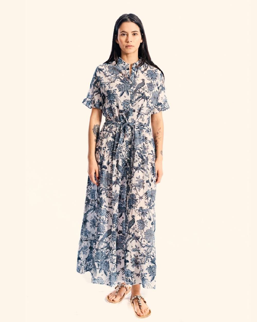 Ordi.to Accessori ABITO MIA - STAMPA GIGLIO BLU In Vendita