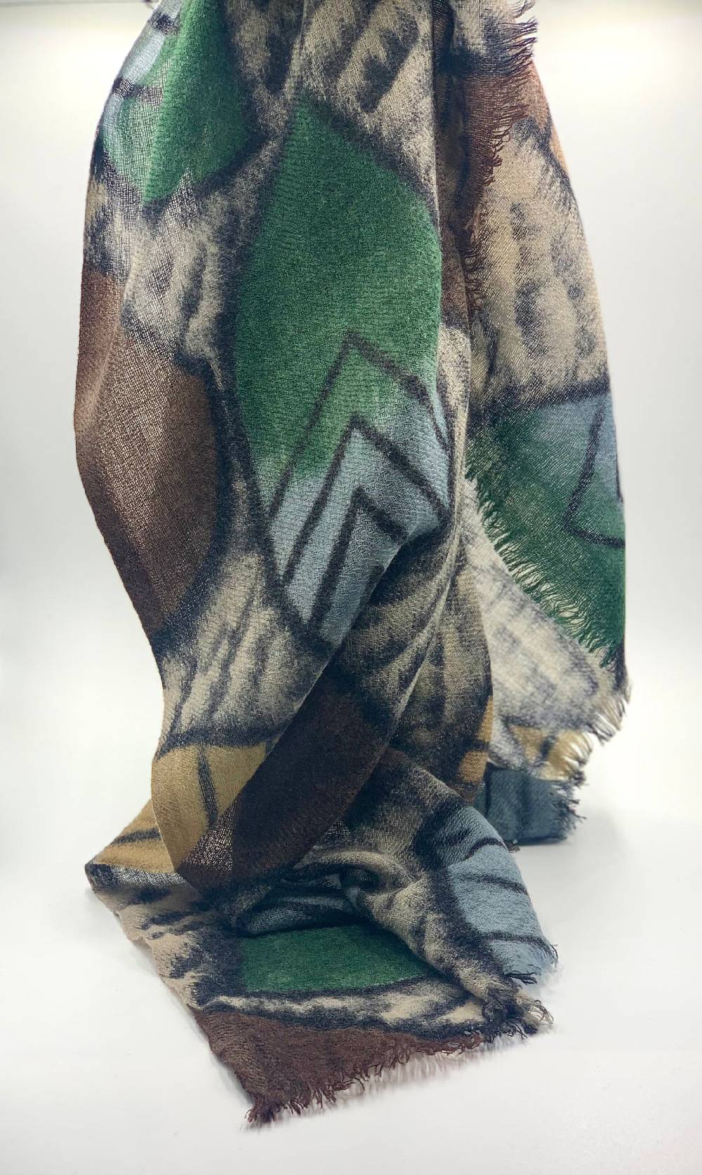 Ordi.to Accessori HARING VERDE - Sciarpa in lana Prezzo Ridotto