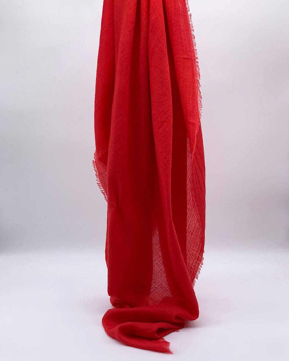 Ordi.to Accessori EARTH ROSSO - Sciarpa tinta unita Lana Italy