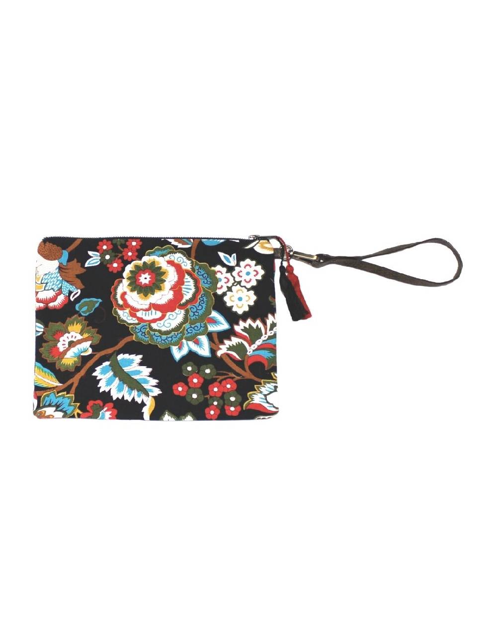 Ordi.to Accessori POCHETTE ORDI.NA - STAMPA CAMELIA NERA Offerta Giorno del Papà