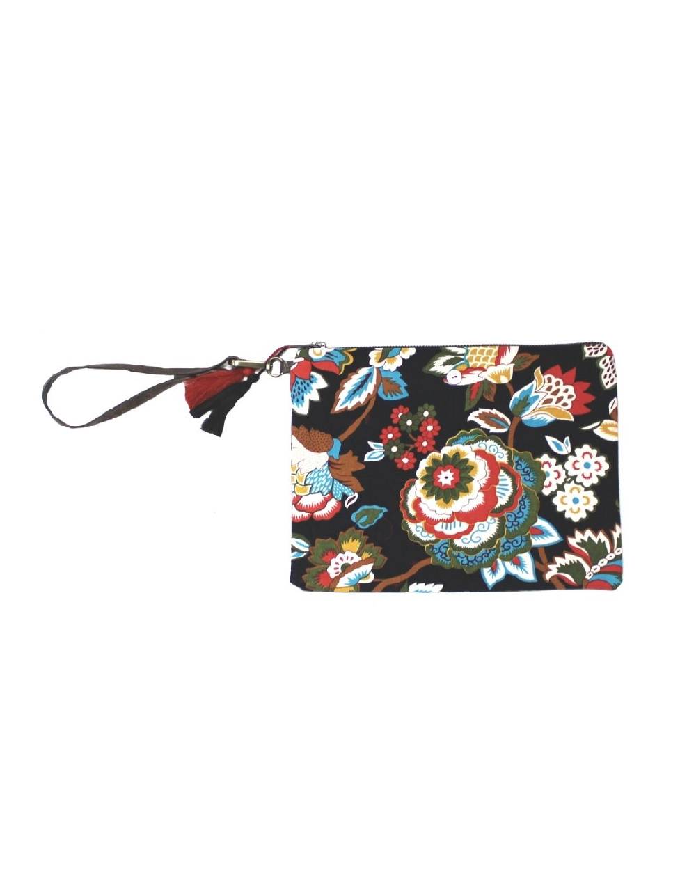 Ordi.to Accessori POCHETTE ORDI.NA - STAMPA CAMELIA NERA Offerta Giorno del Papà