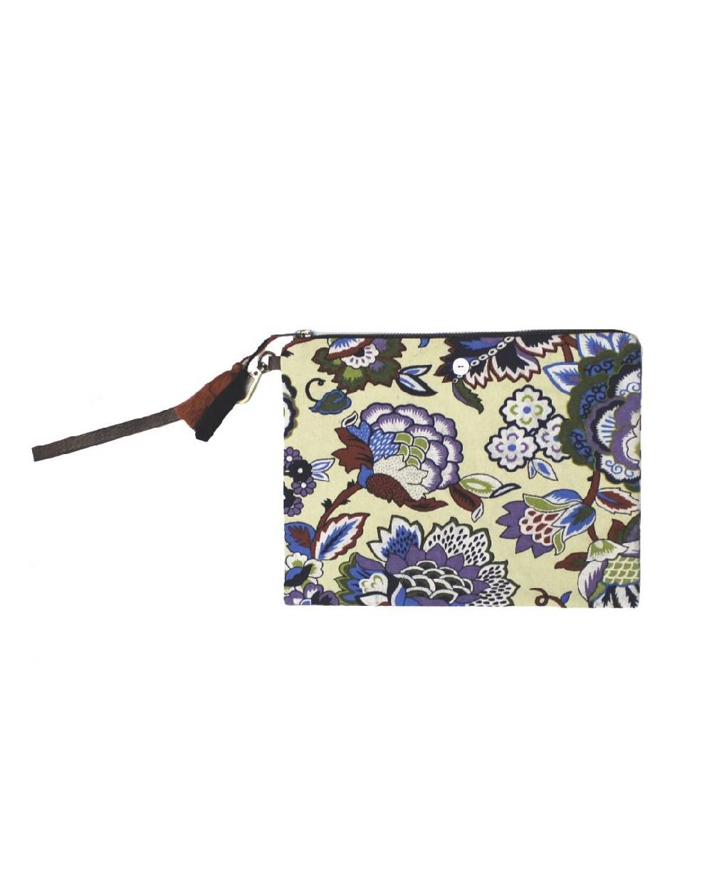 Ordi.to Accessori POCHETTE ORDI.NA - STAMPA CAMELIA SABBIA Negozi Online