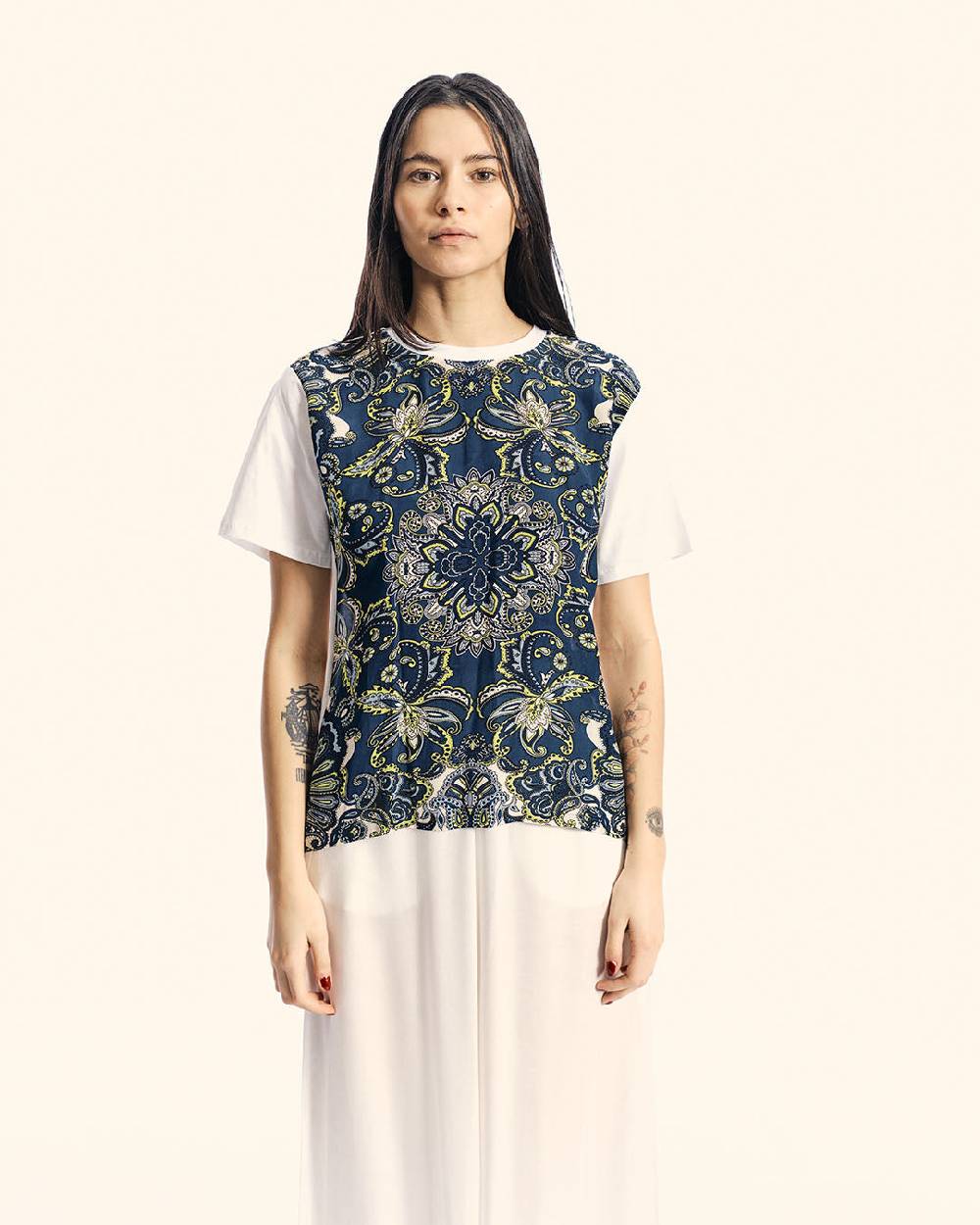 Ordi.to Accessori SUE PAISLEY -T-SHIRT STAMPATA Offerta