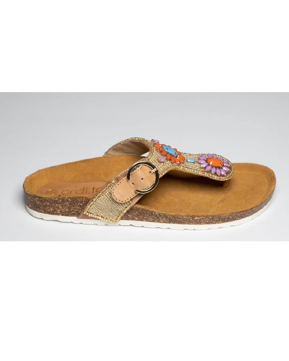 Ordi.to Accessori LANZAROTE - infradito con plantare e ricamo perline Outlet