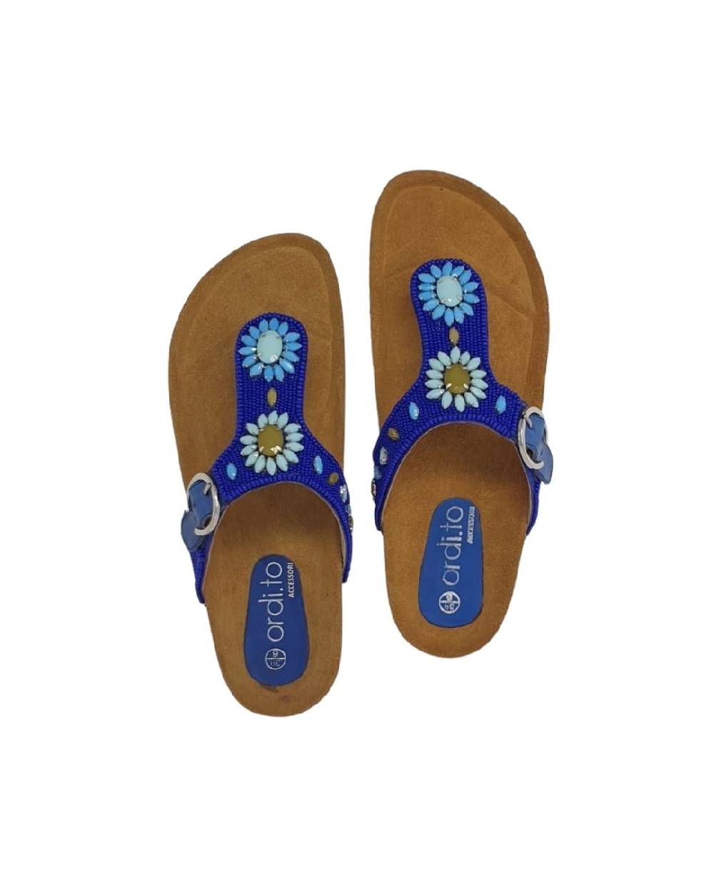 Ordi.to Accessori LANZAROTE - infradito con plantare e ricamo perline Outlet