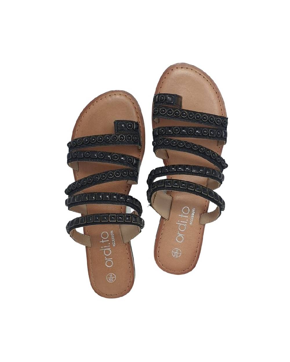Ordi.to Accessori SANTORINI- sandalo con ricamo pietre Hotsell