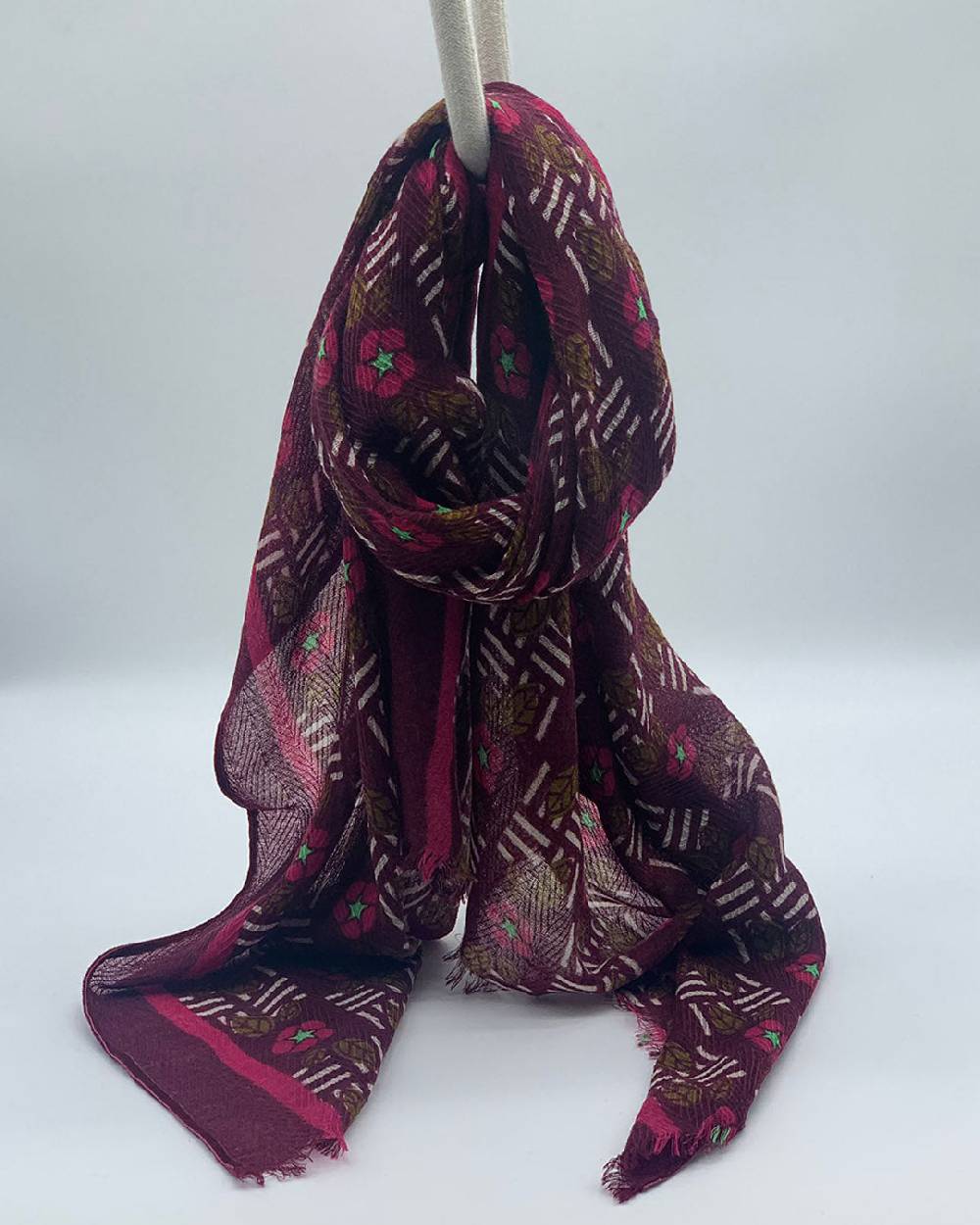 Ordi.to Accessori KIEV BORDEAUX - Sciarpa Unisex in lana Spedizione Gratuita