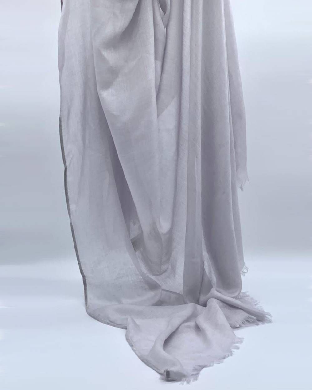 Ordi.to Accessori CAMILLA GRIGIO PERLA - Sciarpa tinta unita Modal e Cashmere Offerta