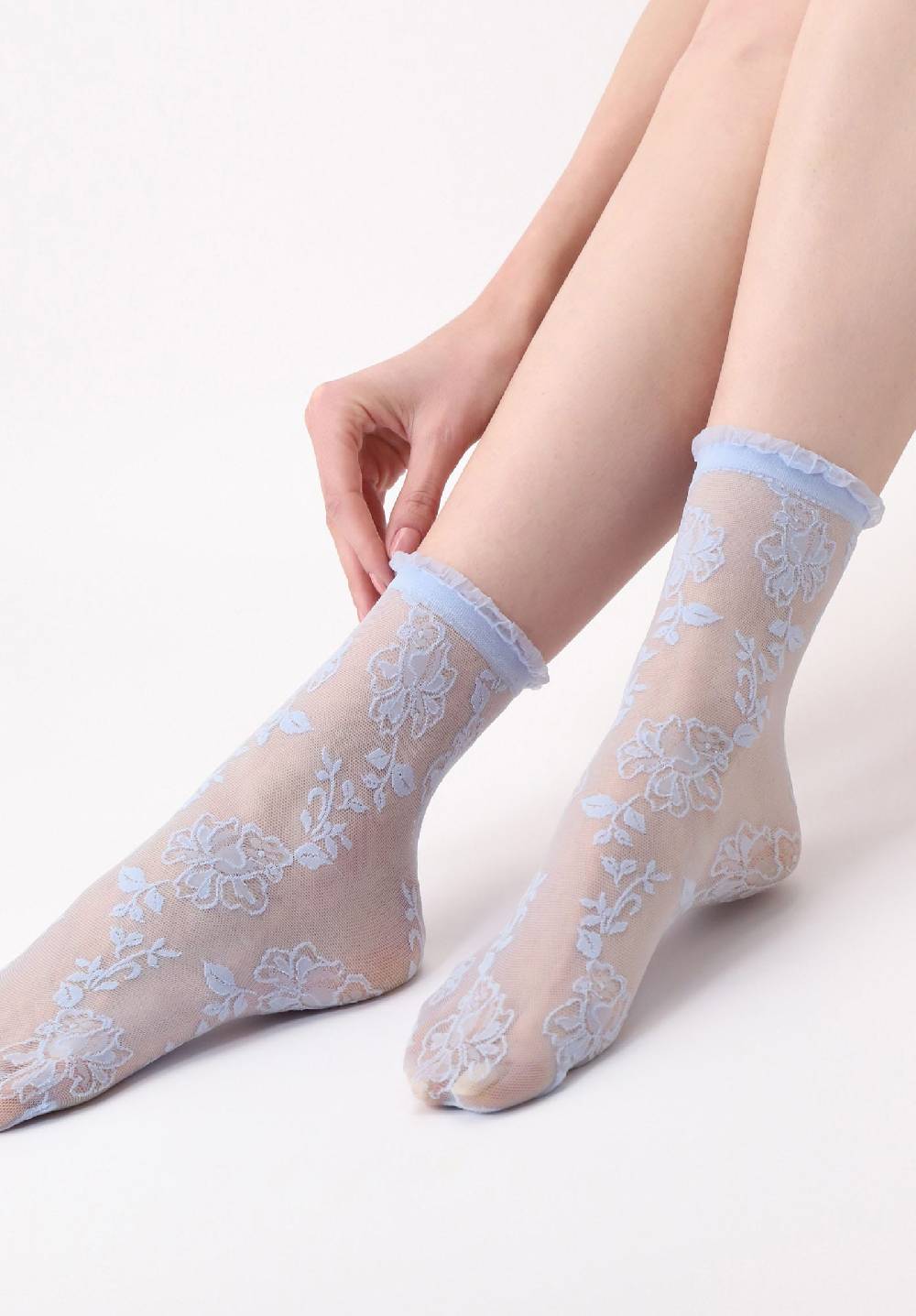 Oroblù Calzino Velato Pizzo Floreale Trim Novità