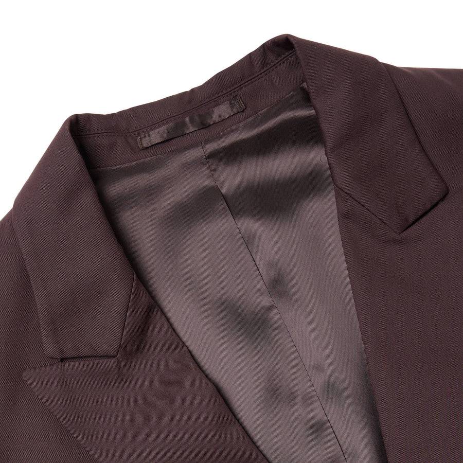 Paolo Pecora Blazer Monopetto in Cotone Fluido - Ebano Qualità