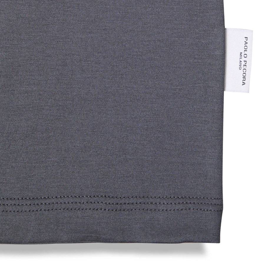 Paolo Pecora T-Shirt in Jersey Lucido - Antracite I Più Venduti