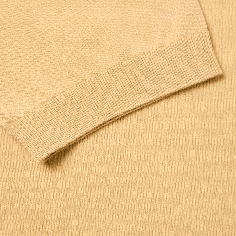 Paolo Pecora Maglia Girocollo in Puro Cotone Extrafine - Curry Offerta Giorno del Papà