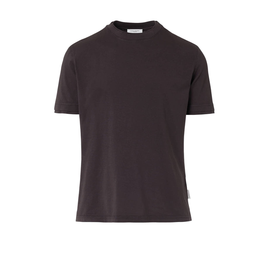 Paolo Pecora T-Shirt in Jersey Puro Cotone - Ebano Italia