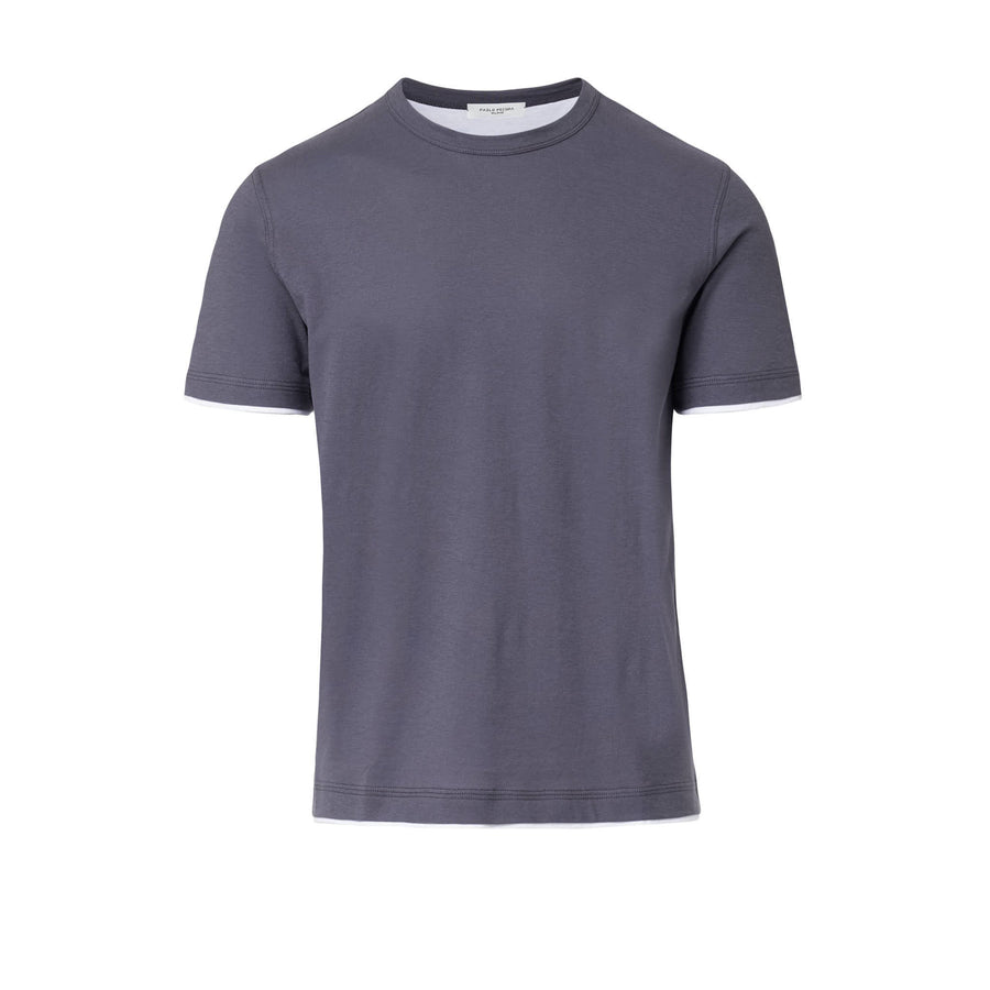 Paolo Pecora T-Shirt in Jersey Extrafine - Grigio Antracite 2025