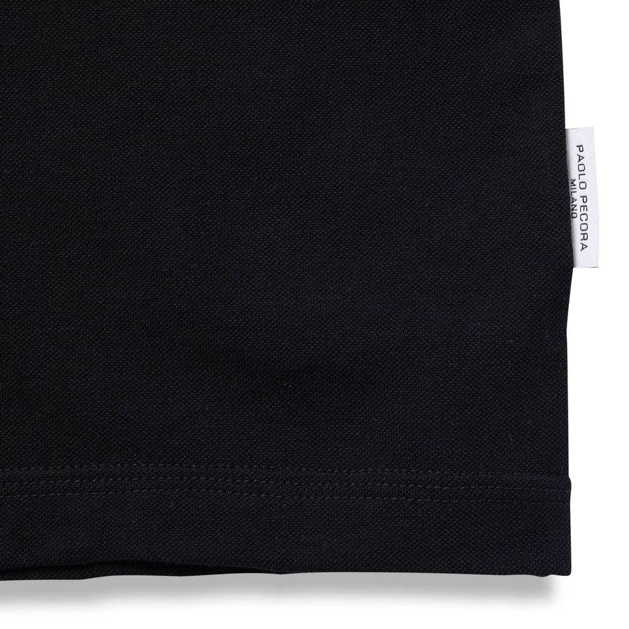 Paolo Pecora T-Shirt in Piquet Extrafine - Nera Nuovo