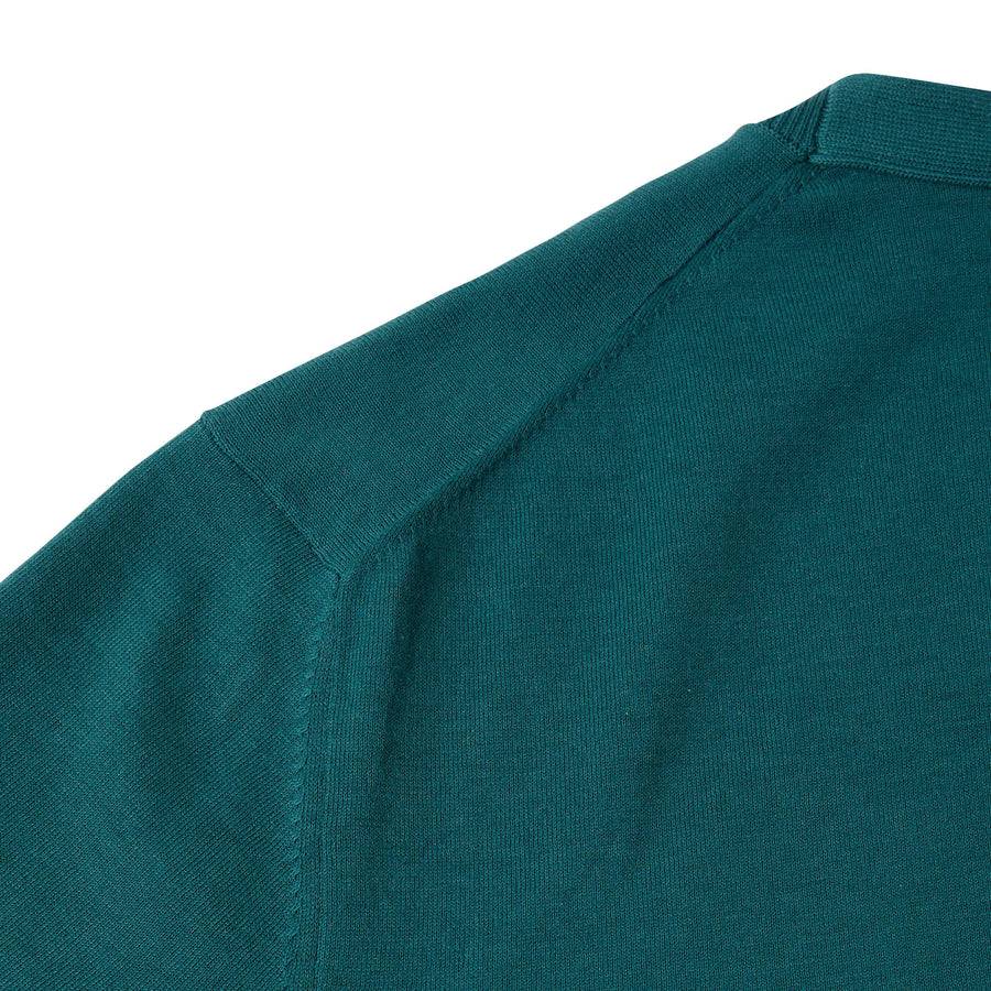 Paolo Pecora Maglia Puro Cotone Extrafine - Verde Sostegno trimestrale