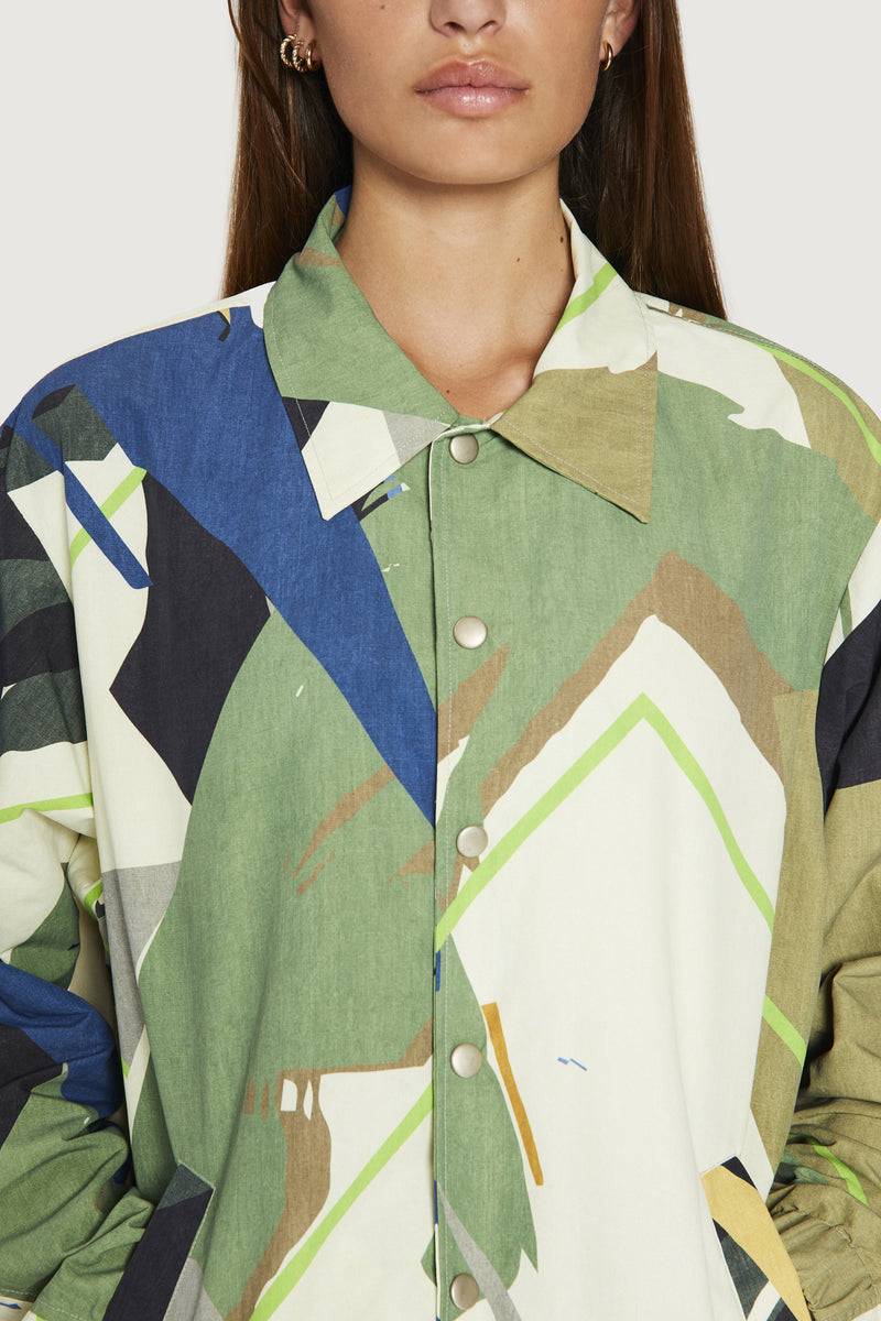 Paura CARA COACH JACKET GREEN CAMO Ultimi due giorni