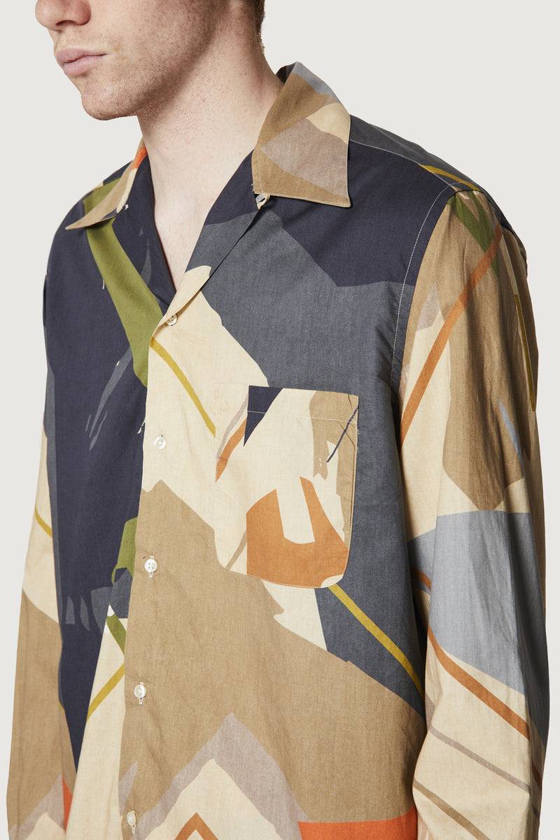 Paura AUSTIN SHIRT SAND CAMO Fino Al -60%