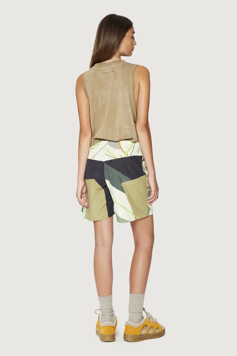 Paura AIRAM BERMUDA GREEN CAMO Shopping Online