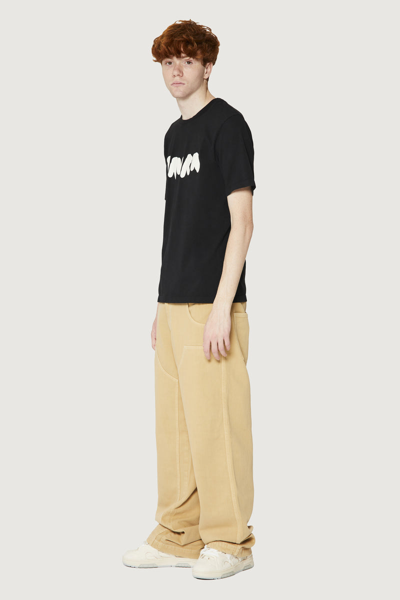 Paura COSTA OVERSIZED T-SHIRT BOLD LOGO BLACK Sottocosto
