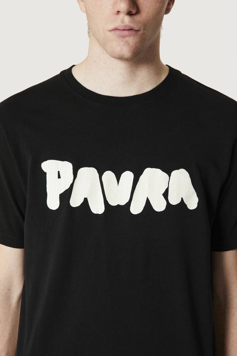 Paura COSTA OVERSIZED T-SHIRT BOLD LOGO BLACK Sottocosto