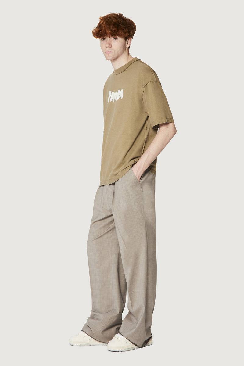 Paura COSTA OVERSIZED T-SHIRT BOLD LOGO MUD Convenienza