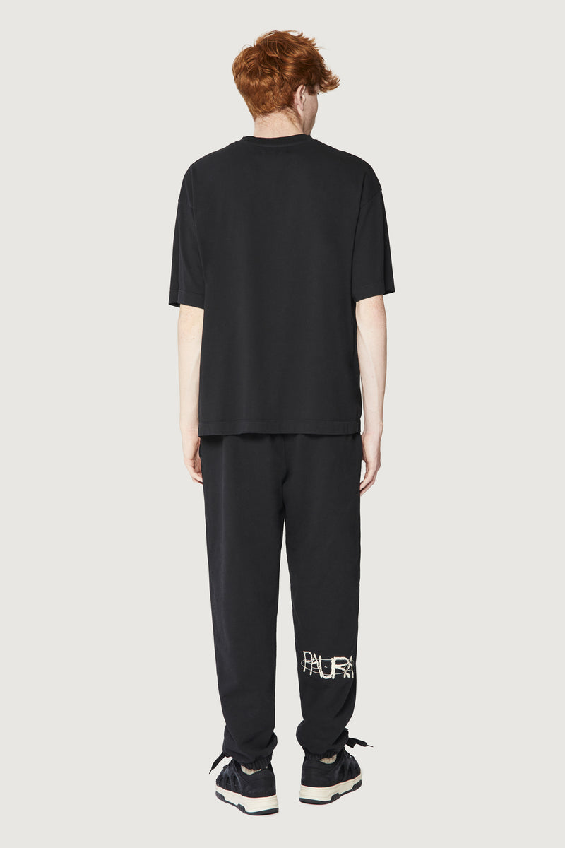 Paura COSTA OVERSIZED T-SHIRT COSMIC LOGO BLACK Novità