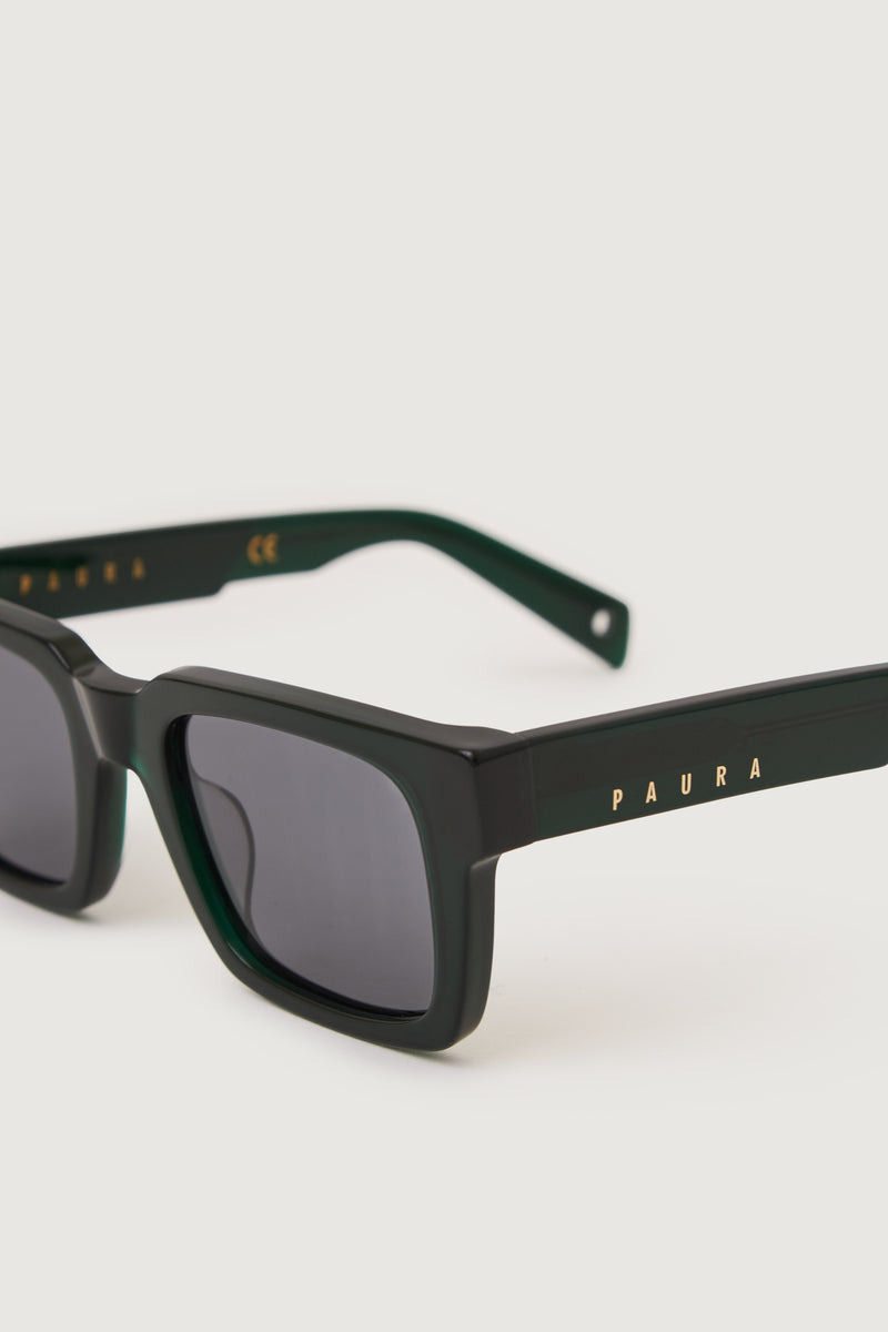 Paura DELIRIO SUNGLASSES BLACK GREEN/GREY LENS In Vendita