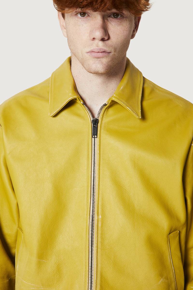 Paura EFREM LEATHER JACKET CEDAR Duty-free