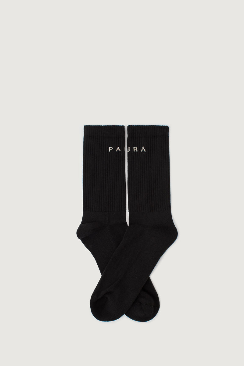 Paura ZEO SOCKS BI-PACK OFF WHITE/BLACK Moda