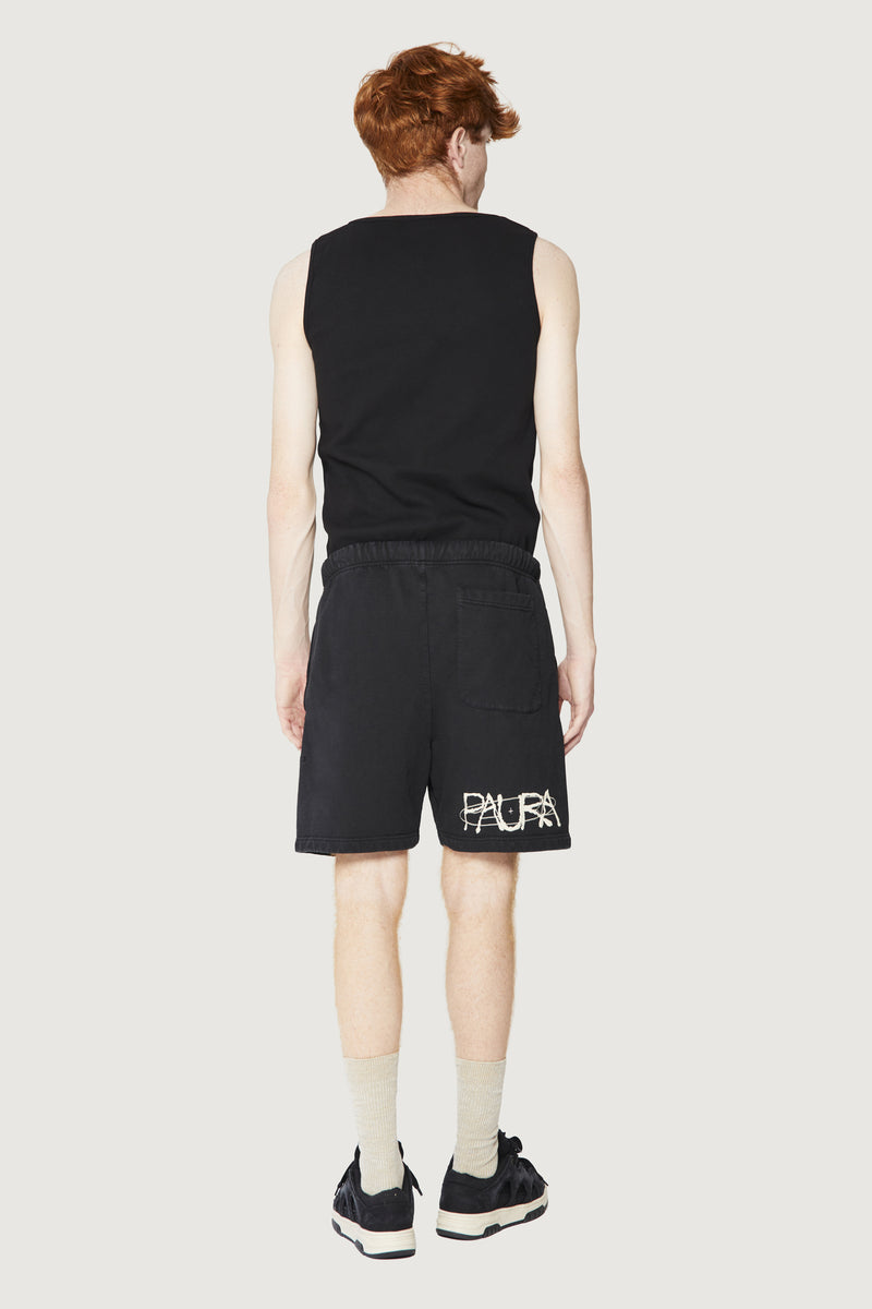Paura FILIPPO SHORTS COSMIC LOGO BLACK In Linea