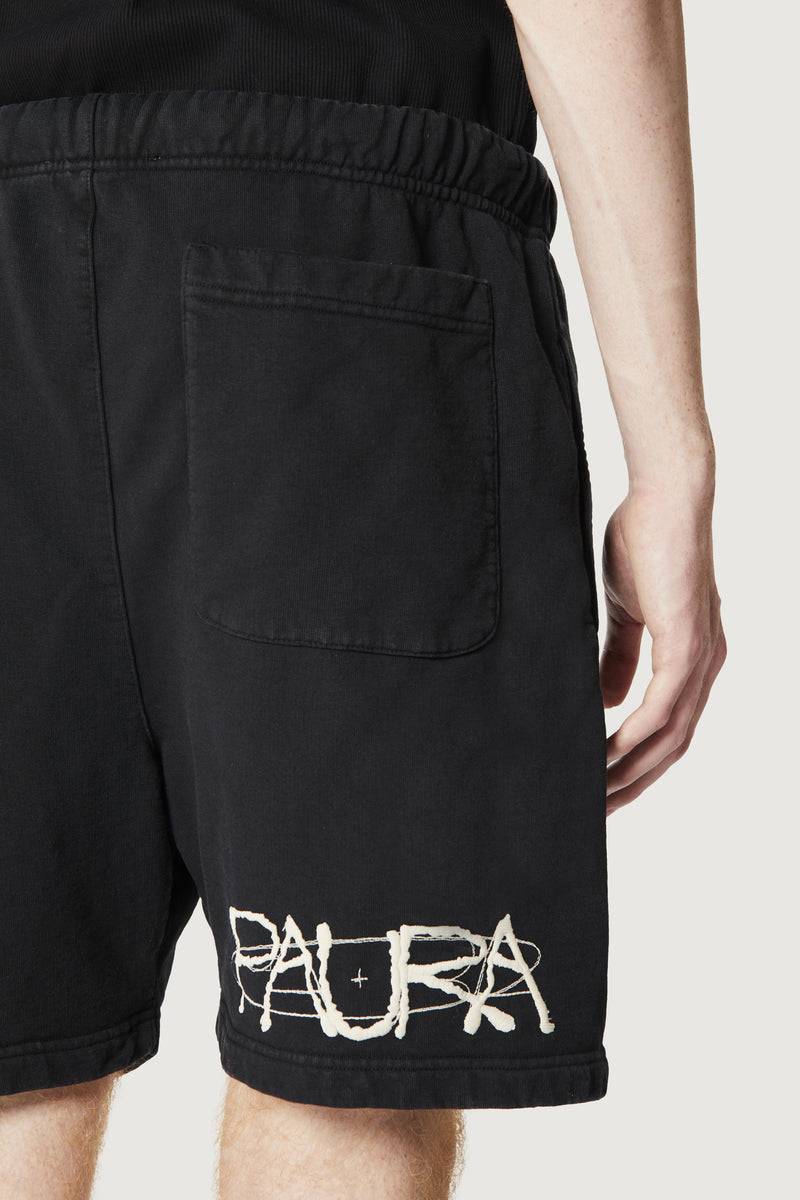 Paura FILIPPO SHORTS COSMIC LOGO BLACK In Linea