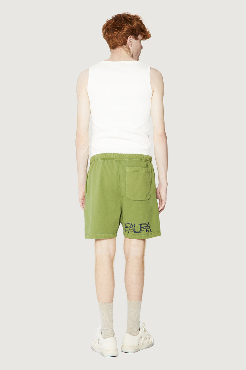 Paura FILIPPO SHORTS COSMIC LOGO GREEN Nuovo