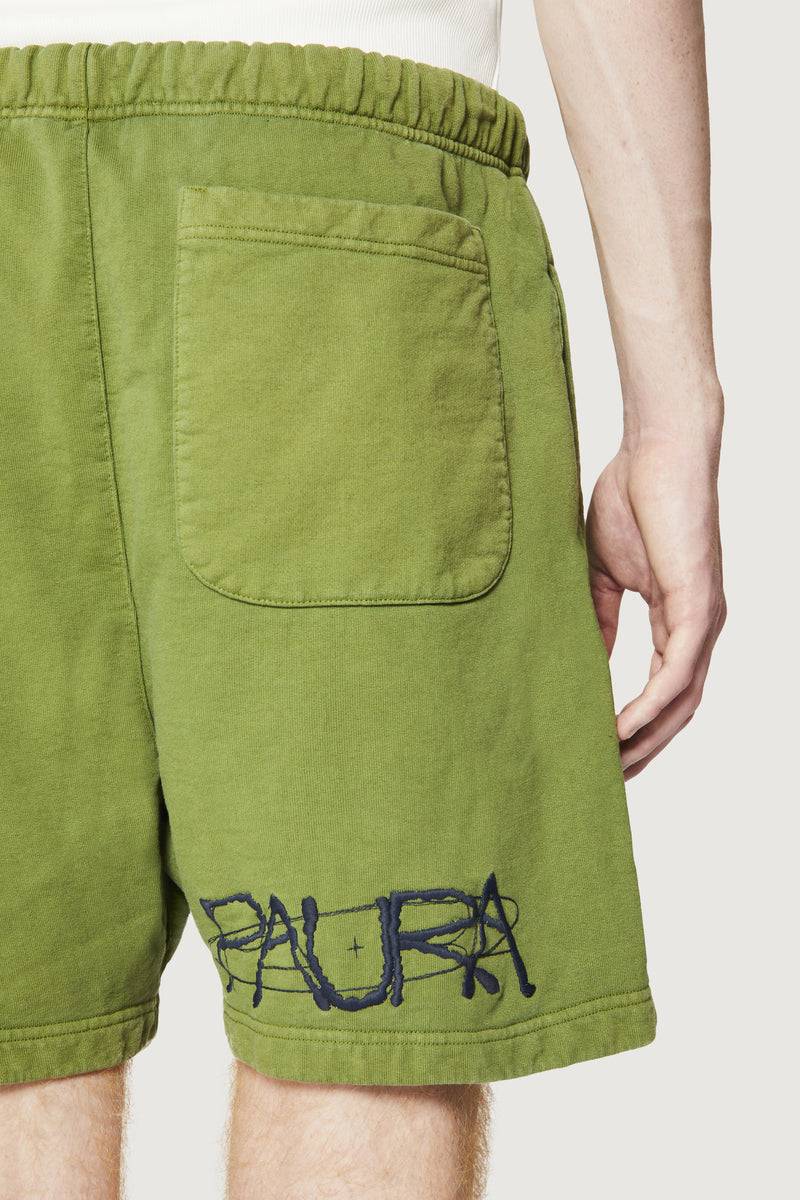 Paura FILIPPO SHORTS COSMIC LOGO GREEN Nuovo