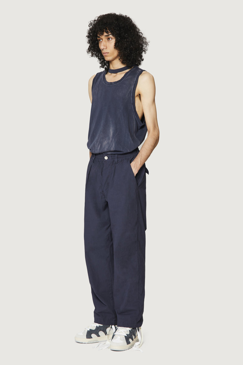 Paura GERARD PENCE PANTS DARK BLUE Qualità