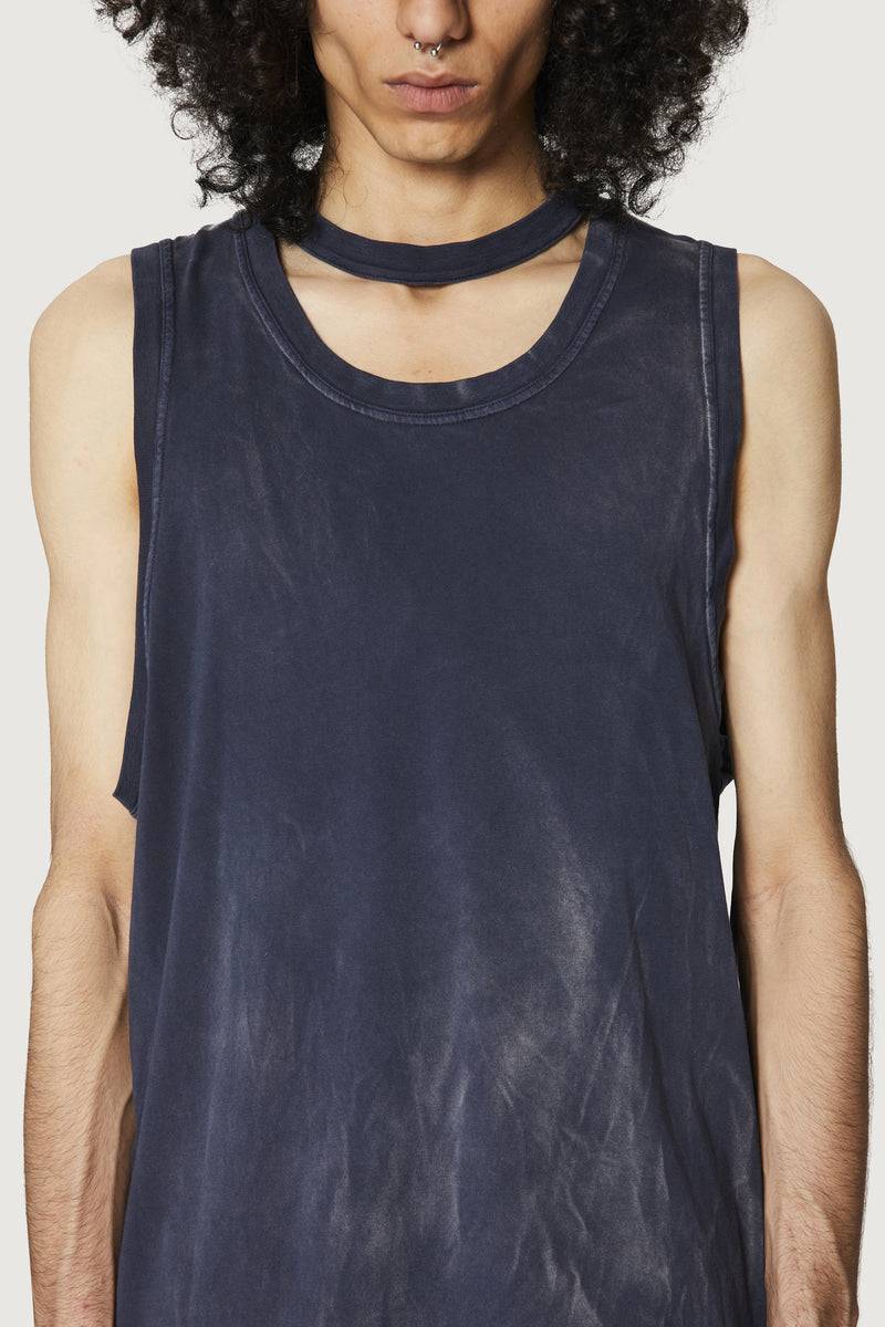 Paura HUGO TANK TOP DARK BLUE Pezzi Unici