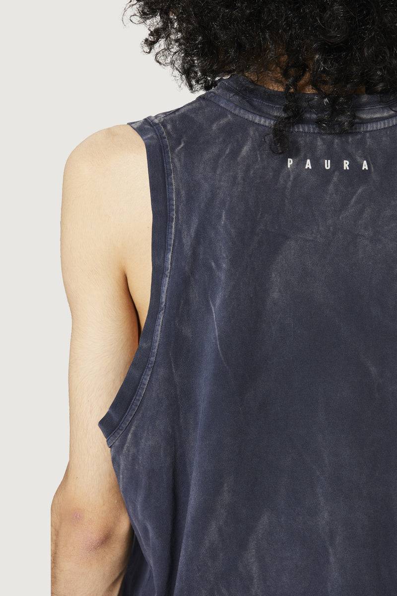 Paura HUGO TANK TOP DARK BLUE Pezzi Unici