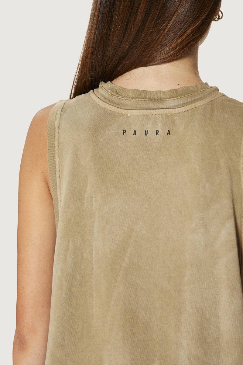 Paura HUGO TANK TOP MUD Soddisfazione Garantita