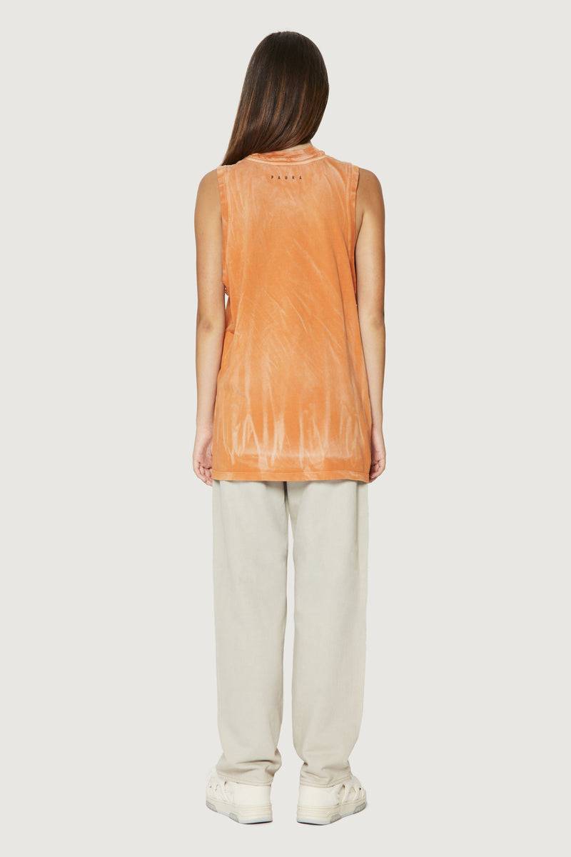 Paura HUGO TANK TOP ORANGE Qualità Garantita
