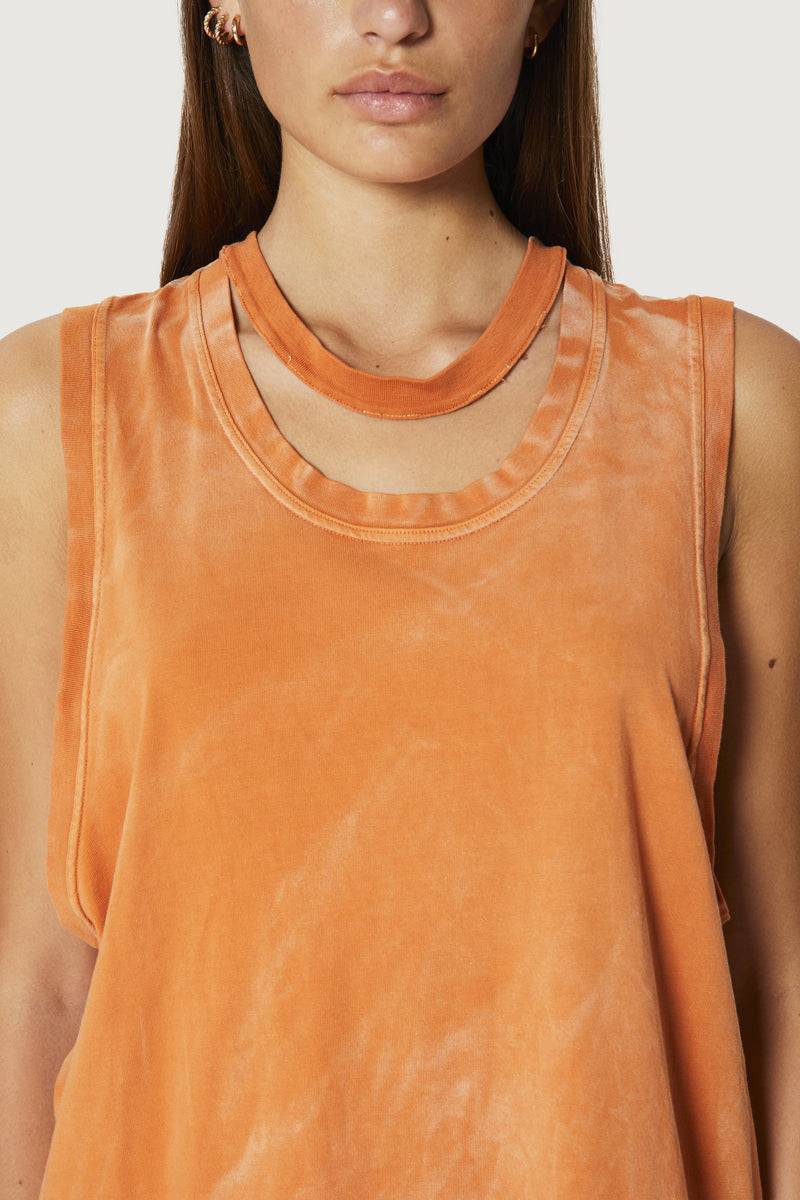 Paura HUGO TANK TOP ORANGE Qualità Garantita